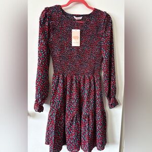 Kirundo Smocked Strawberry and Flowers Fit & Flare Dress Size Small NWT